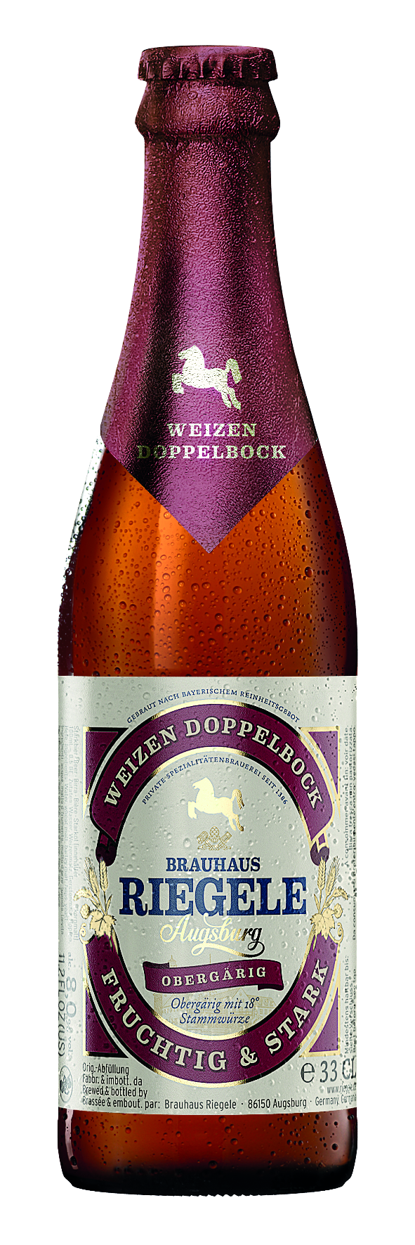 Riegele - Augustus Weizen Doppelbock -Abverkauf: MHD November 2022