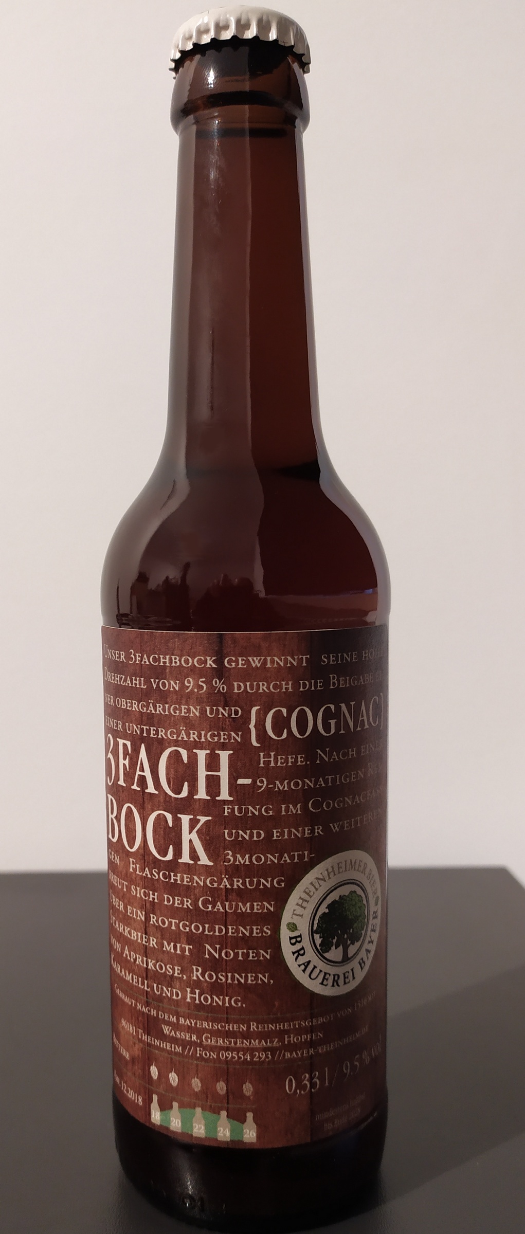 Brauerei Bayer - Dreifachbock Cognacfass 0,33 L