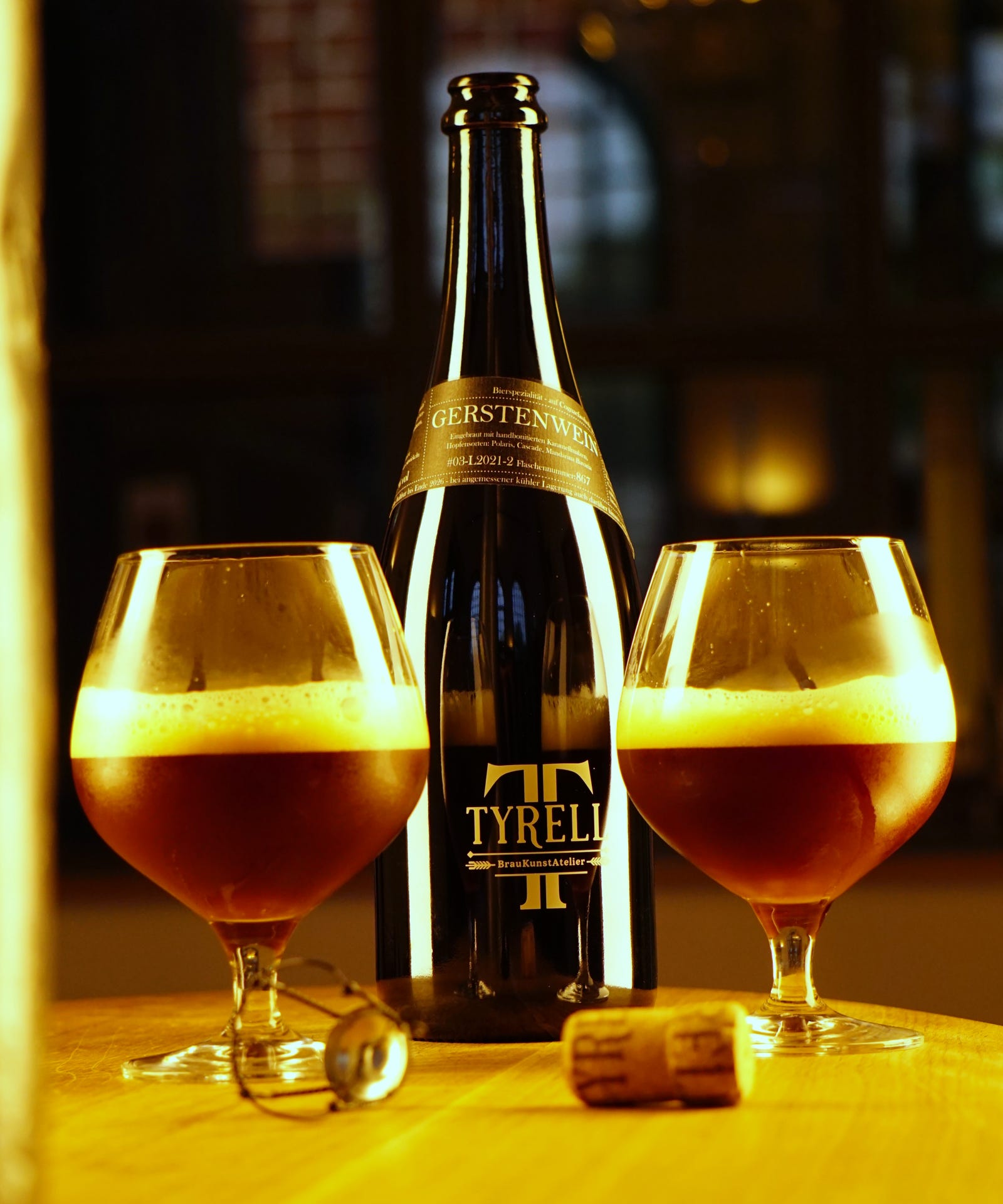 TYRELL - Gerstenwein/Barleywine gereift auf Cognac Fass Holz